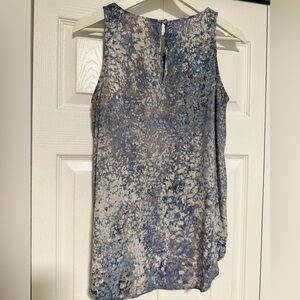 Cynthia Rowley 100% Silk sequin/beads neckline tank
